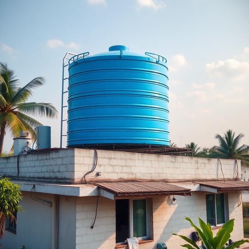 Water tank installation